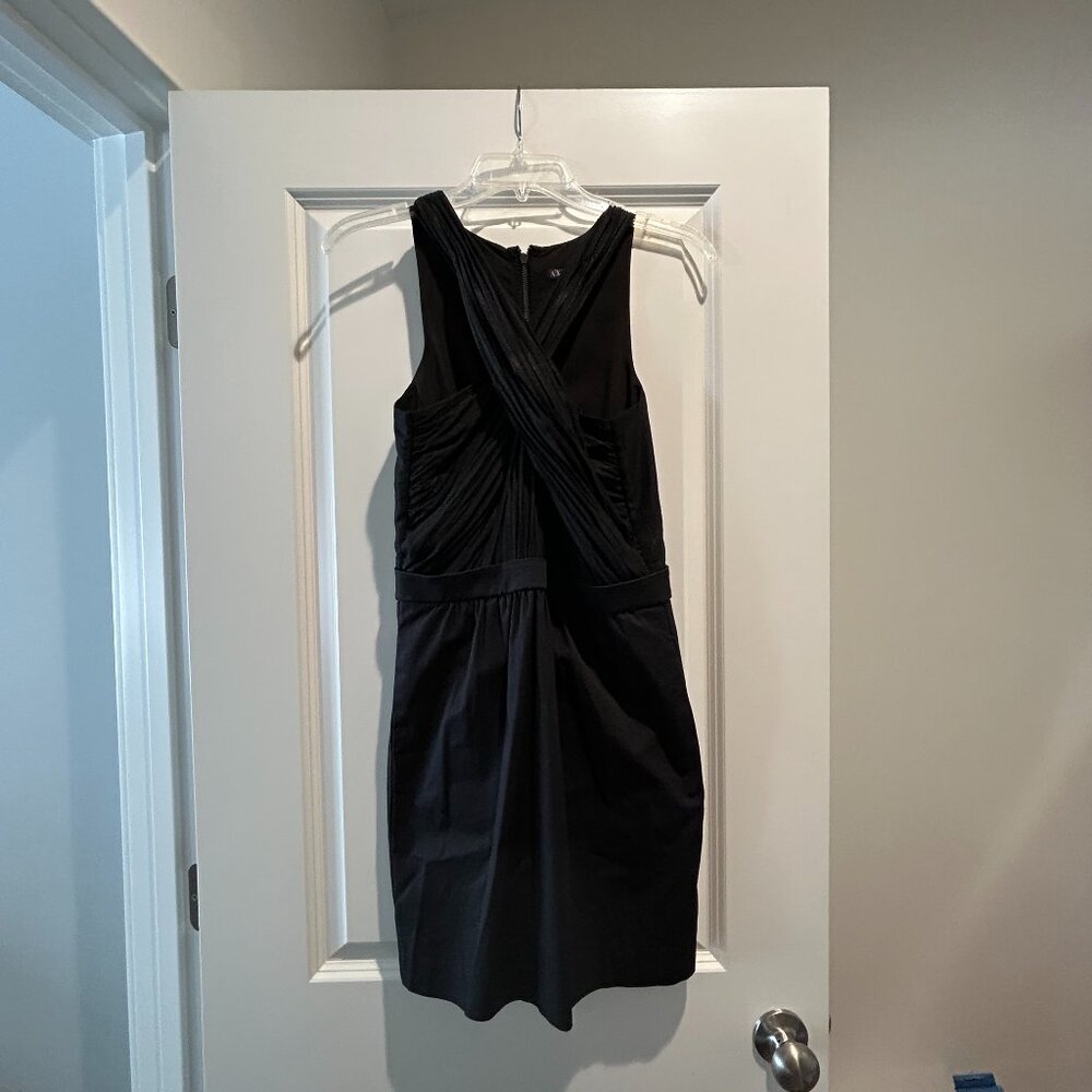 Women's Black Armani Exchange Black Dress with Pockets Size 4